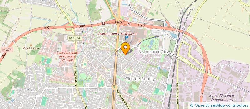 localisation de l'entreprise MONSIEUR VALENTIN COURTAUD  DIJON