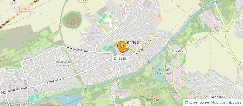 localisation de l'entreprise MONSIEUR VALENTIN CRENLEUX  HARNES