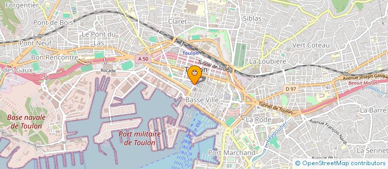 localisation de l'entreprise MONSIEUR VALENTIN CROCHET  TOULON