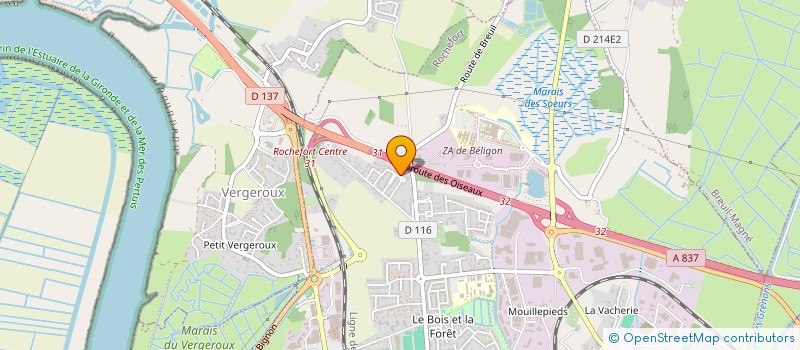 localisation de l'entreprise MONSIEUR VALENTIN CURTY  ROCHEFORT