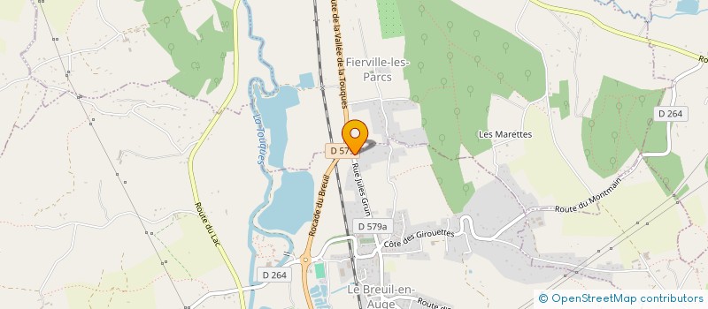localisation de l'entreprise MONSIEUR VALENTIN CUVILLIEZ à LE BREUIL-EN-AUGE