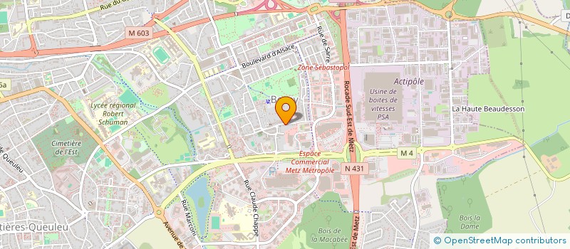 localisation de l'entreprise MONSIEUR VALENTIN CZYZ  METZ