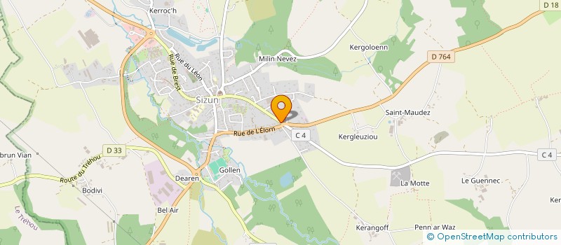 localisation de l'entreprise MONSIEUR VALENTIN DA COSTA  SIZUN