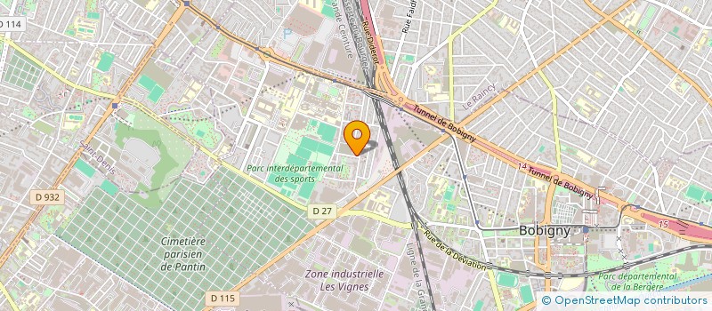 localisation de l'entreprise MONSIEUR VALENTIN DANIEL  BOBIGNY