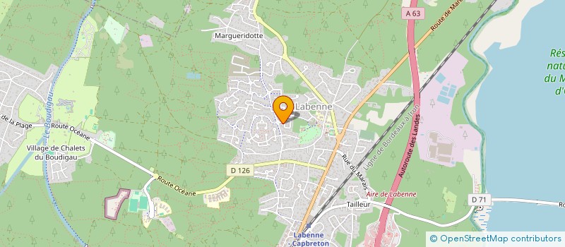 localisation de l'entreprise MONSIEUR VALENTIN DARNEAU  LABENNE