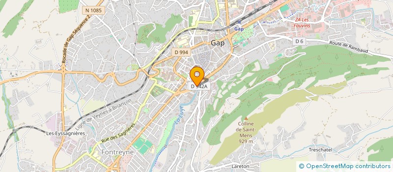 localisation de l'entreprise MONSIEUR VALENTIN DAUMAS  GAP