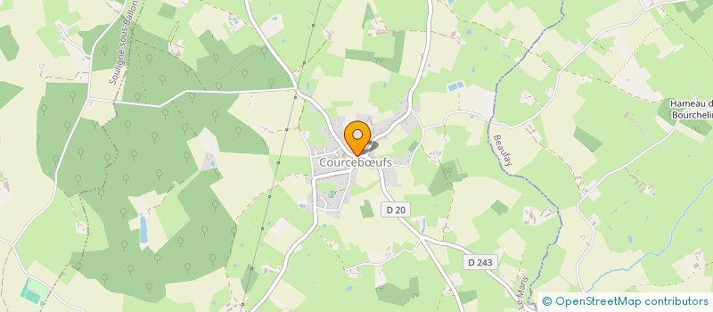 localisation de l'entreprise MONSIEUR VALENTIN DAVY  COURCEBUFS