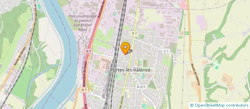 localisation de l'entreprise MONSIEUR VALENTIN DECARNIN  PORTES-LES-VALENCE