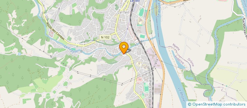 localisation de l'entreprise MONSIEUR VALENTIN DEL RIO  LE TEIL