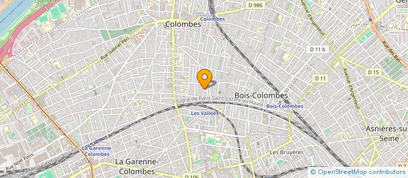 localisation de l'entreprise MONSIEUR VALENTIN DELAMARE  COLOMBES