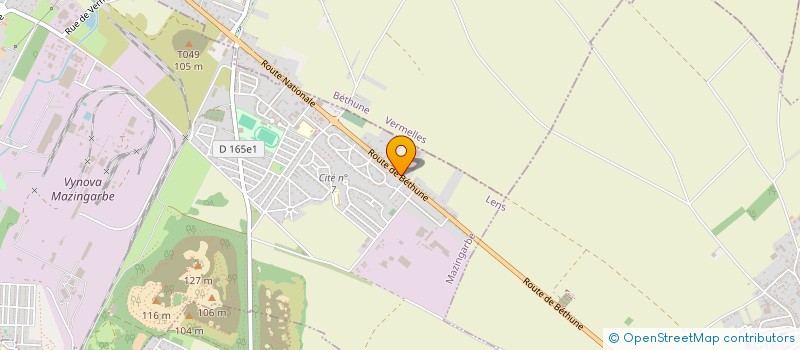 localisation de l'entreprise MONSIEUR VALENTIN DELCROIX  MAZINGARBE