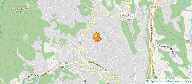 localisation de l'entreprise MONSIEUR VALENTIN DELMAS à LA COLLE-SUR-LOUP