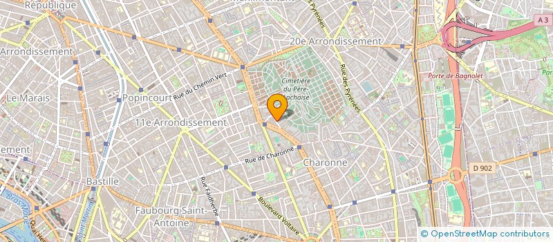 localisation de l'entreprise MONSIEUR VALENTIN DENIS  PARIS