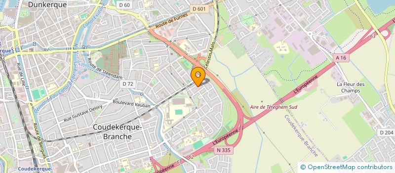 localisation de l'entreprise MONSIEUR VALENTIN DERLEY  COUDEKERQUE-BRANCHE