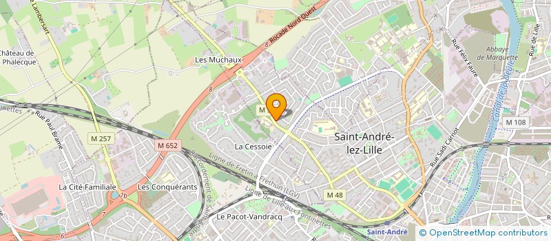localisation de l'entreprise MONSIEUR VALENTIN DHALLUIN à SAINT-ANDRE-LEZ-LILLE