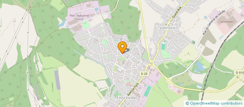 localisation de l'entreprise MONSIEUR VALENTIN DISS  FOLSCHVILLER