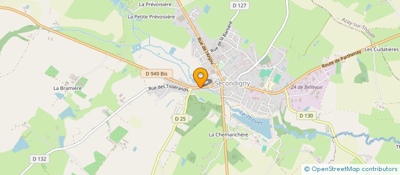 localisation de l'entreprise MONSIEUR VALENTIN DOS ANJOS  SECONDIGNY