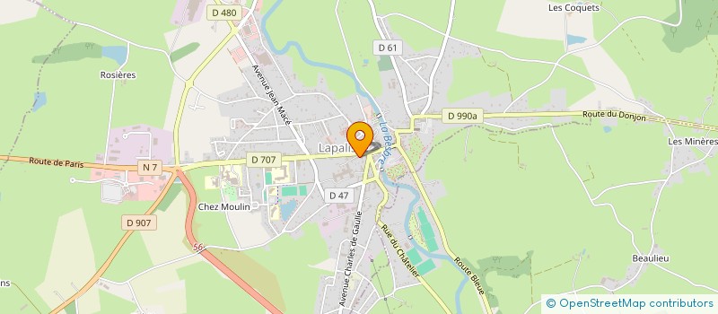 localisation de l'entreprise MONSIEUR VALENTIN DUBOIS  LAPALISSE