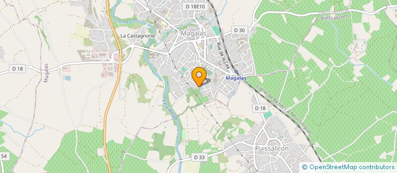 localisation de l'entreprise MONSIEUR VALENTIN DUCROT  MAGALAS