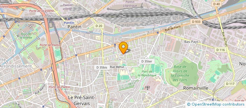localisation de l'entreprise MONSIEUR VALENTIN DUHAMEL à PANTIN