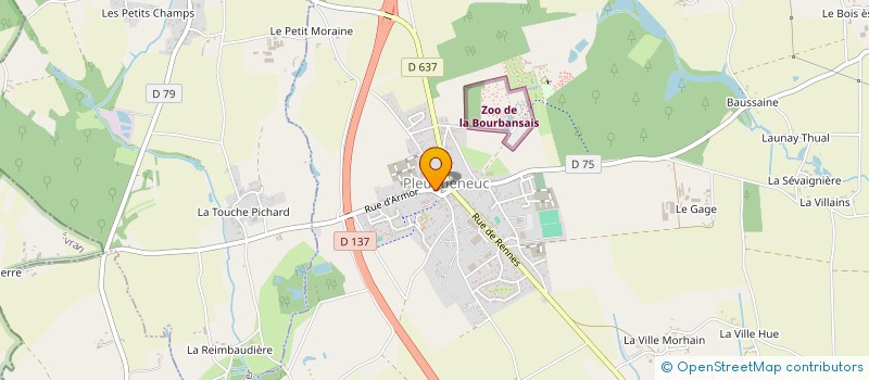 localisation de l'entreprise MONSIEUR VALENTIN DULUC  PLEUGUENEUC