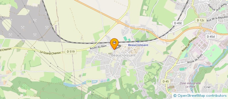 localisation de l'entreprise MONSIEUR VALENTIN DUMAY  BEAUCROISSANT