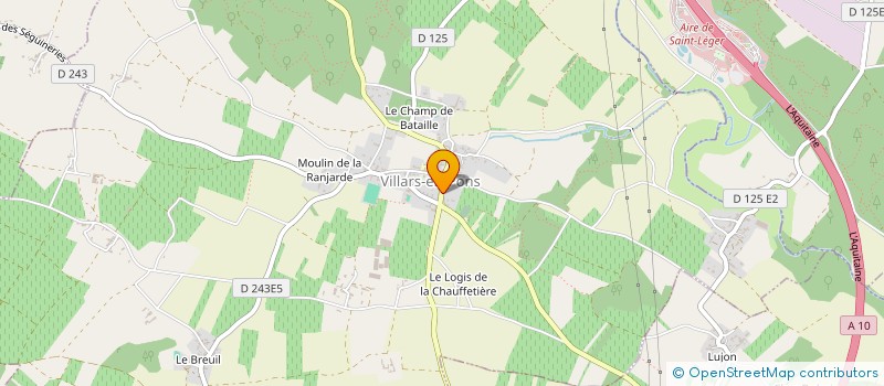 localisation de l'entreprise MONSIEUR VALENTIN DUPEUX  VILLARS-EN-PONS