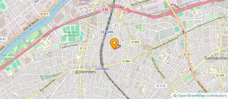 localisation de l'entreprise MONSIEUR VALENTIN DURAND à COLOMBES