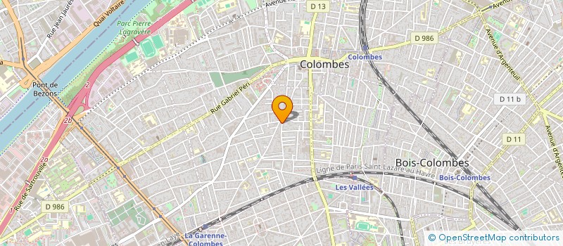 localisation de l'entreprise MONSIEUR VALENTIN DUREUX à COLOMBES