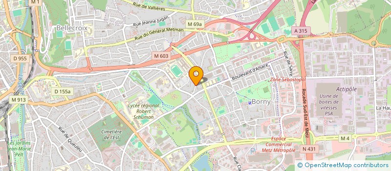 localisation de l'entreprise MONSIEUR VALENTIN EICHER  METZ