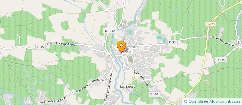 localisation de l'entreprise MONSIEUR VALENTIN FABIEN  CONQUES-SUR-ORBIEL