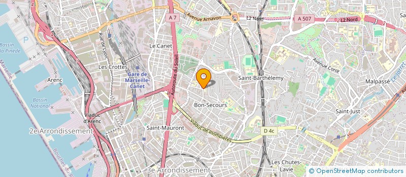 localisation de l'entreprise MONSIEUR VALENTIN FALZON à MARSEILLE