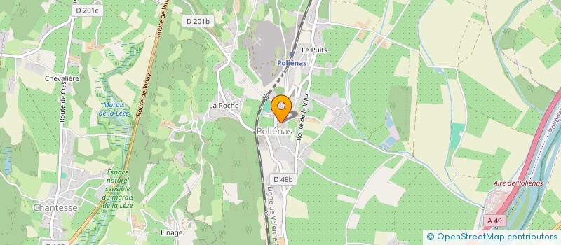 localisation de l'entreprise MONSIEUR VALENTIN FANGEAT à POLIENAS