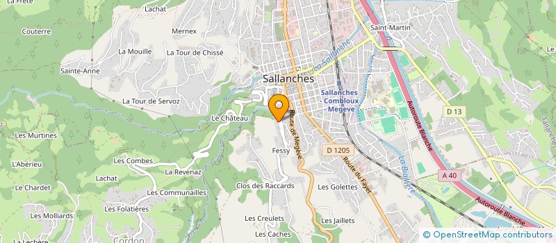 localisation de l'entreprise MONSIEUR VALENTIN FAURE à SALLANCHES