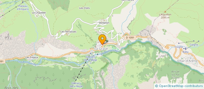 localisation de l'entreprise MONSIEUR VALENTIN FEGE  LA GRAVE