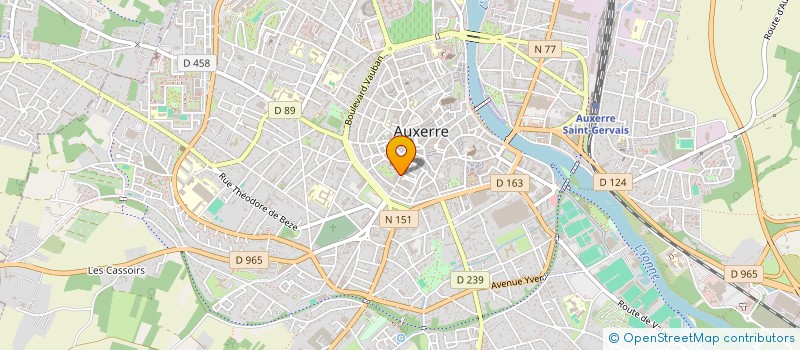 localisation de l'entreprise MONSIEUR VALENTIN FELIX BOUVET à AUXERRE