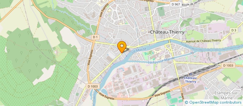 localisation de l'entreprise MONSIEUR VALENTIN FLAMANT à CHATEAU-THIERRY