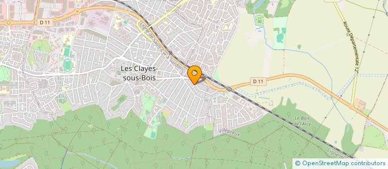 localisation de l'entreprise MONSIEUR VALENTIN FLAMENT  LES CLAYES-SOUS-BOIS