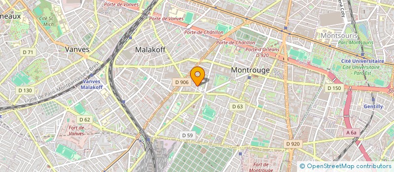 localisation de l'entreprise MONSIEUR VALENTIN FLEURY  MONTROUGE