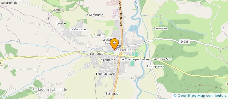 localisation de l'entreprise MONSIEUR VALENTIN FORNERIS  MASSEUBE