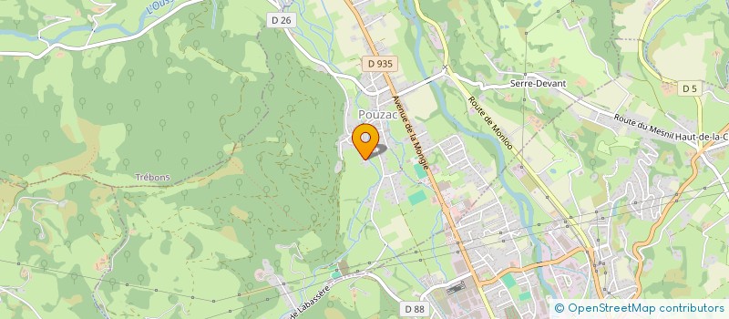 localisation de l'entreprise MONSIEUR VALENTIN FOURCADE  POUZAC