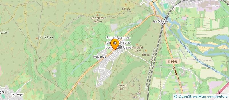 localisation de l'entreprise MONSIEUR VALENTIN FOURMAUT  SAINT-BONNET-DU-GARD