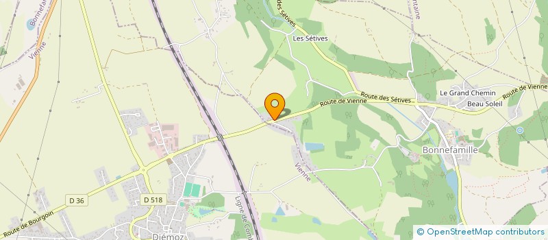 localisation de l'entreprise MONSIEUR VALENTIN FOURNIER  BONNEFAMILLE