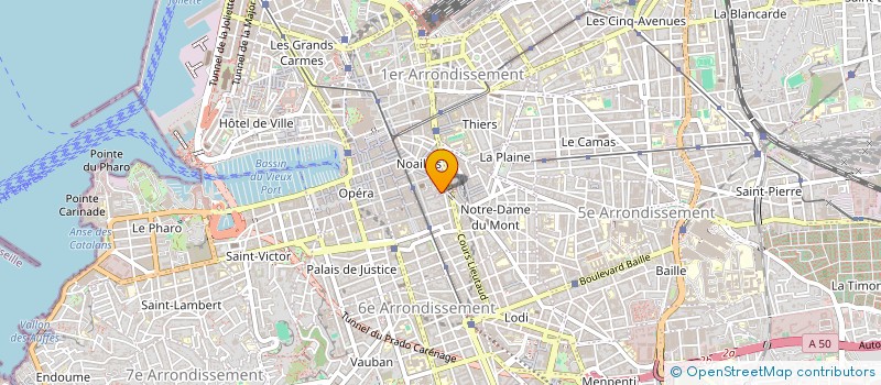 localisation de l'entreprise MONSIEUR VALENTIN FRANCOISE à MARSEILLE 1