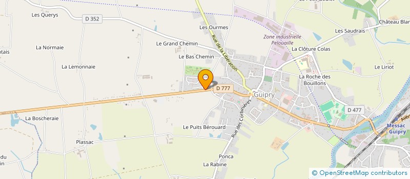 localisation de l'entreprise MONSIEUR VALENTIN FRANGEUL  GUIPRY-MESSAC