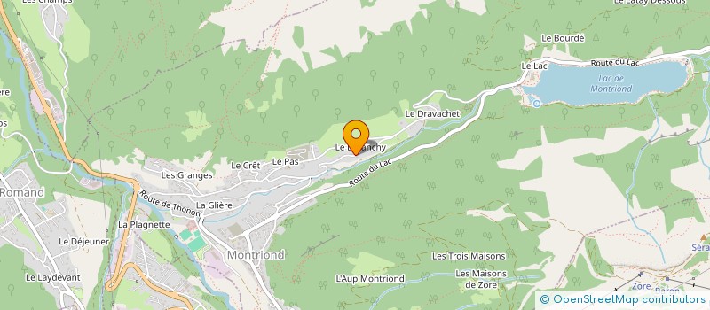 localisation de l'entreprise MONSIEUR VALENTIN GAILLARD  MONTRIOND