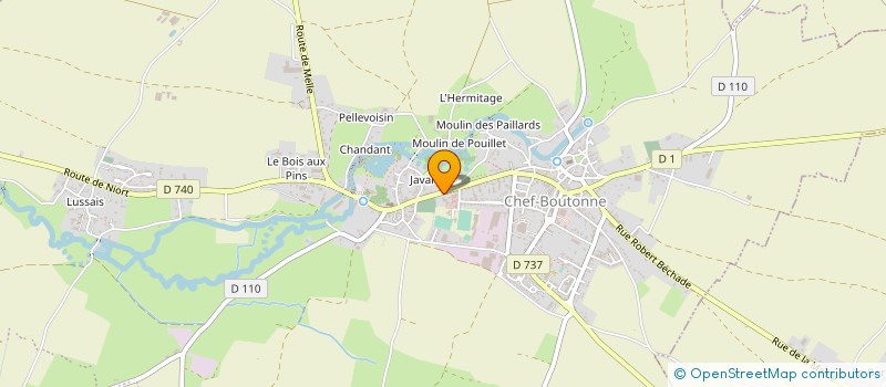 localisation de l'entreprise MONSIEUR VALENTIN GARCIN à CHEF-BOUTONNE