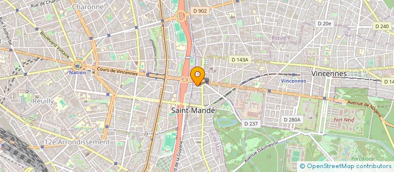 localisation de l'entreprise MONSIEUR VALENTIN GAUTIER à SAINT-MANDE