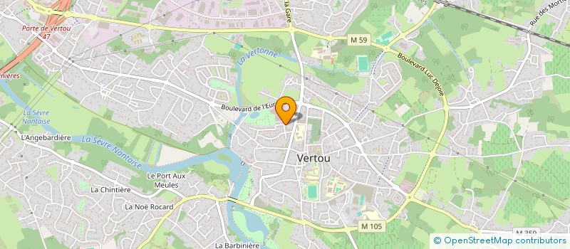localisation de l'entreprise MONSIEUR VALENTIN GEFFROY à VERTOU