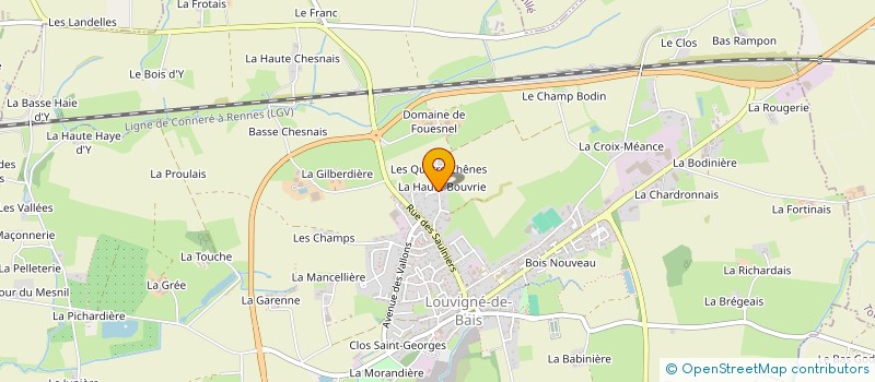 localisation de l'entreprise MONSIEUR VALENTIN GERARD  LOUVIGNE-DE-BAIS